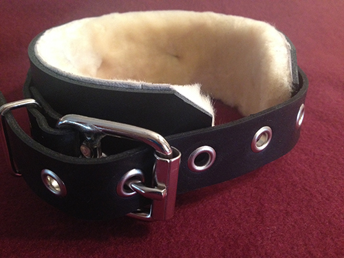 fur lined choker by monkey dungeon